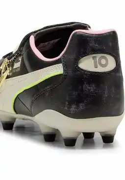 Decathlon KING TOP x MUNDIAL FG/AG uniseks voetbalschoenen PUMA Black White Poison Pink aanbieding
