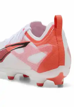 Decathlon ULTRA 5 PRO FG/AG voetbalschoenen voor jongeren PUMA White Black Glowing Red aanbieding