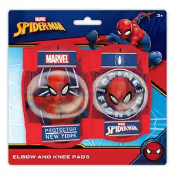 Decathlon KNIE- EN ELLEBOOGBESCHERMERS - SPIDER MAN aanbieding