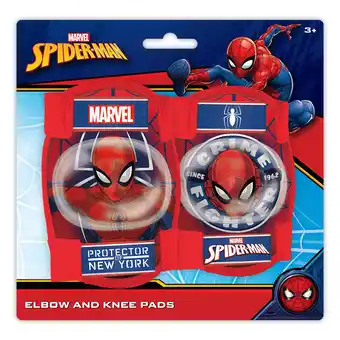 Decathlon KNIE- EN ELLEBOOGBESCHERMERS - SPIDER MAN aanbieding