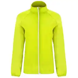 Decathlon Dames Glasgow Packaway Slim Windjack (Fluro Geel) aanbieding