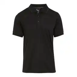Decathlon Herenpolo met korte mouwen (Zwart/Seal Grey) aanbieding