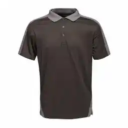 Decathlon Herencontrast Coolweave Polo Shirt (Zwart/Seal Grey) aanbieding