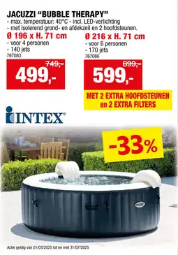 Hubo Jacuzzi bubble therapy aanbieding