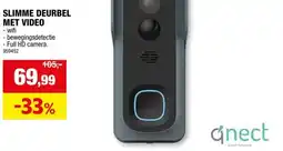 Hubo Qnect draadloze deurbel wifi/video zwart aanbieding