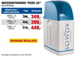 Hubo Aqmos Waterontharder 4800L tot 5 personen aanbieding