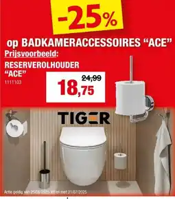 Hubo RESERVEROLHOUDER ACE aanbieding