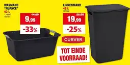 Hubo Nuance linnenmand 48l zwart aanbieding