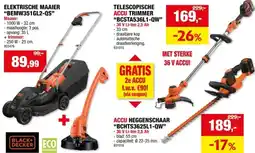 Hubo Black+Decker BCSTA536L1-QW accu trimmer 36V Li-Ion 33cm aanbieding