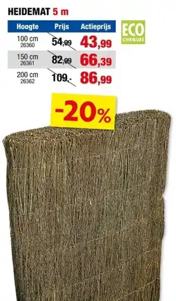 Hubo Heidemat 500x150 cm aanbieding