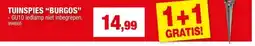 Hubo Prolight Burgos LED tuinspot op spies 7W GU10 zwart aanbieding