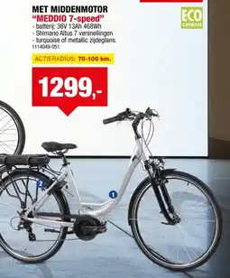 Hubo MET MIDDENMOTOR MEDDIO 7-speed aanbieding