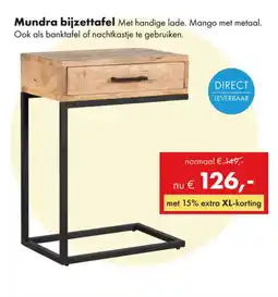 Woonsquare Mundra bijzettafel aanbieding