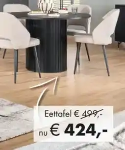 Interieur Zanzibar Eettafel