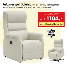 Woonsquare Relaxfauteuil Salerno aanbieding