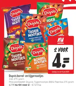 Jumbo Duyvis borrel en tijgernootjes aanbieding