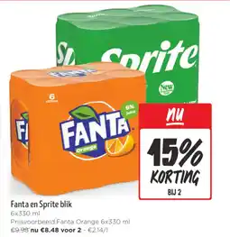 Jumbo Fanta en Sprite blik aanbieding
