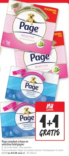 Jumbo Page compleet schoon en sensitive toiletpapier aanbieding