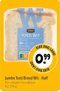 Jumbo Jumbo Tosti Brood Wit Half aanbieding