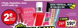 Kruidvat L'Oréal, Maybelline, Essie en NYX make-up aanbieding