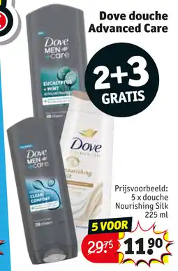 Kruidvat Dove douche Advanced Care aanbieding