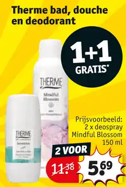 Kruidvat Therme bad, douche en deodorant aanbieding