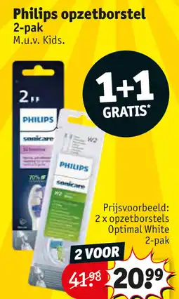 Kruidvat Philips opzetborstel aanbieding