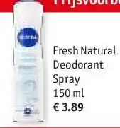 Kruidvat Fresh Natural Deodorant Spray 150 ml aanbieding