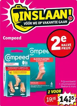 Kruidvat 2 x blarenpleister Medium 6 stuks aanbieding