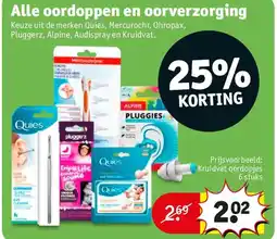 Kruidvat Kruidvat oordopjes 6 stuks aanbieding