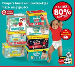 Kruidvat 2 x Baby Dry broekjes gigapack 5 112 stuks aanbieding