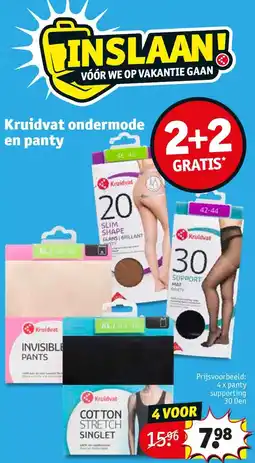 Kruidvat 4 x panty supporting 30 Den aanbieding