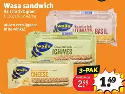 Kruidvat Wasa sandwich aanbieding