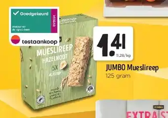 Jumbo JUMBO Mueslireep 125 gram aanbieding