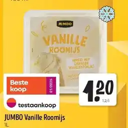 Jumbo JUMBO Vanille Roomijs 1L aanbieding