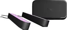 Coolblue Philips Hue Play Lichtbalk Zwart 2-pack + HDMI Sync Box 8K aanbieding