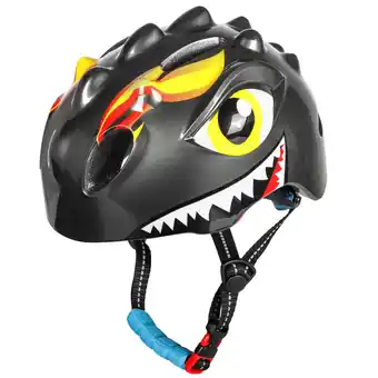 Decathlon Fietshelm Kinderen - Kinderhelm Dino XS grijs/antraciet aanbieding