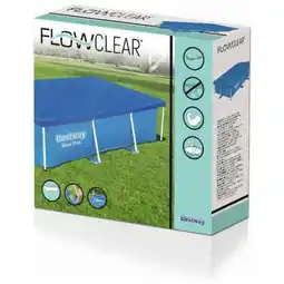 Decathlon Bestway Flowclear afdekzeil voor rechthoekig zwembad frame 259 x 170 cm aanbieding