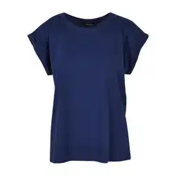 Decathlon Dames Katoenen Verlengd Schouder Tshirt (Lichte marine) aanbieding
