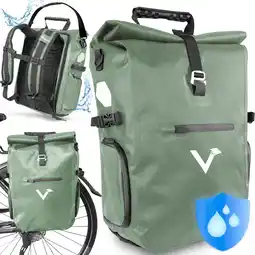 Decathlon Fietstas voor bagagedrager, waterdichte fietsrugzak 23L aanbieding