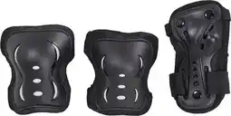 Decathlon HangUp Skate Bescherming Kind 3-pack - M - Zwart aanbieding