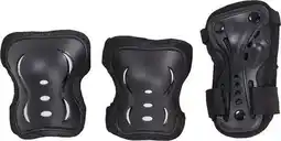 Decathlon HangUp Skate Bescherming Kind 3-pack - M - Zwart aanbieding