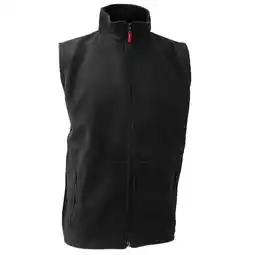 Decathlon Heren Actief Anti Pilling Fleece Bodywarmer Jasje (Zwart) aanbieding