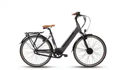 Decathlon VILLETTE Elektrische stadsfiets l' Amant Eco Nexus 3 28 inch, donkergrijs aanbieding