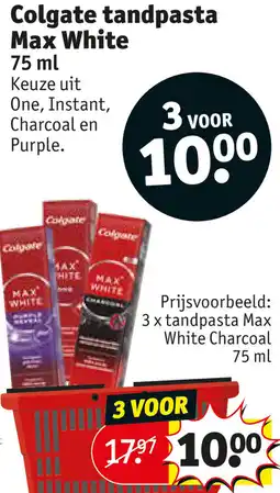 Kruidvat Colgate tandpasta Max White aanbieding