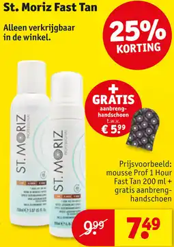 Kruidvat St. Moriz Fast Tan aanbieding