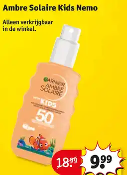 Kruidvat Ambre Solaire Kids Nemo aanbieding