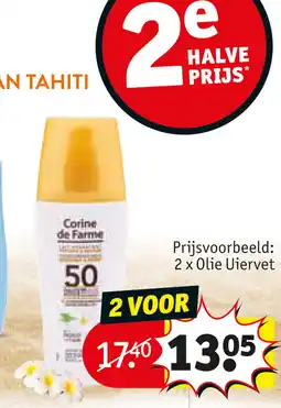Kruidvat Corine de Farme Olie Uiervet aanbieding