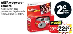 Kruidvat AGFA wegwerp camera aanbieding