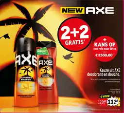 Kruidvat Keuze uit AXE deodorant en douche aanbieding